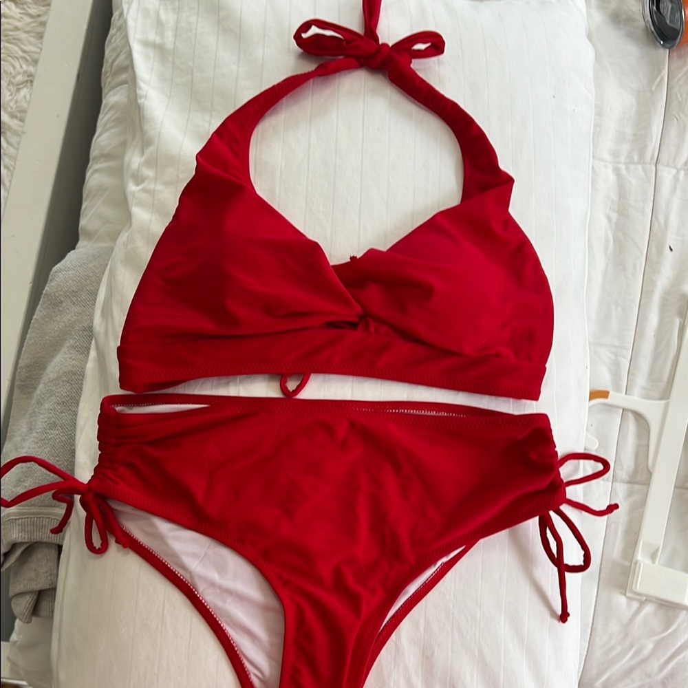 Red Halter Bikini Set - Picture 7 of 8